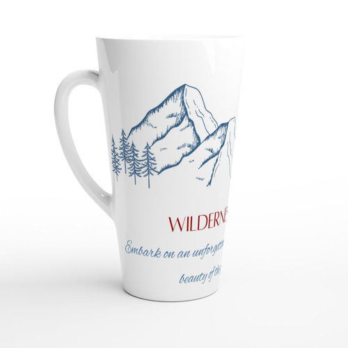 Wilderness Awaits Latte Mug Design By HadiArts