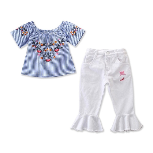 Newborn Baby Girls Clothes Print Short Sleeve