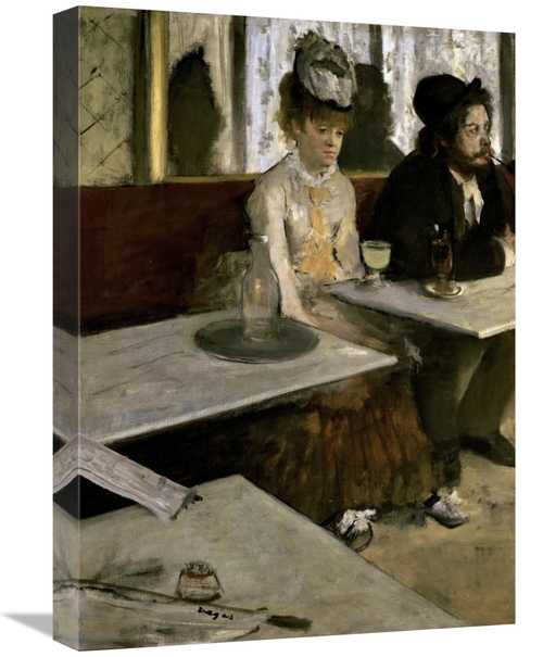 Global Gallery GCS-277324-22-142 22 in. in a Cafe - Absinthe Art Print