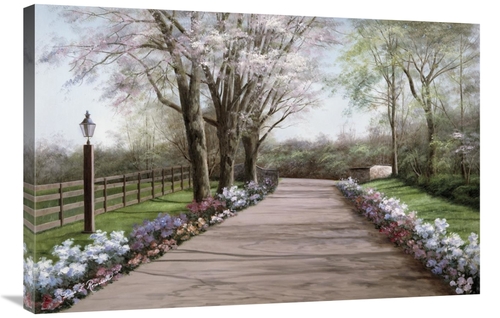Global Gallery GCS-398711-2436-142 24 x 36 in. Country Lane Art Print 