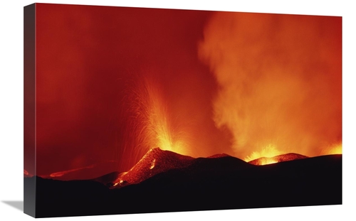 Global Gallery GCS-451043-1624-142 16 x 24 in. Volcanic Eruption with 