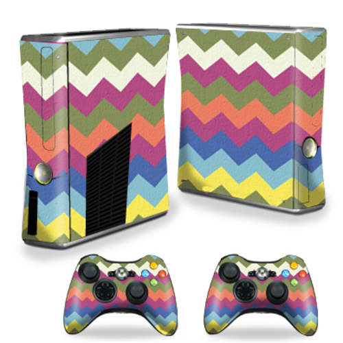 MightySkins XBOX360S-Earth Chevron Skin Decal Wrap Cover for Xbox 360 