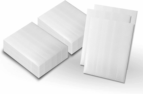 Pack of 50 White Poly Bubble Mailers 12.5 x 18 Padded Envelopes 12 1/2