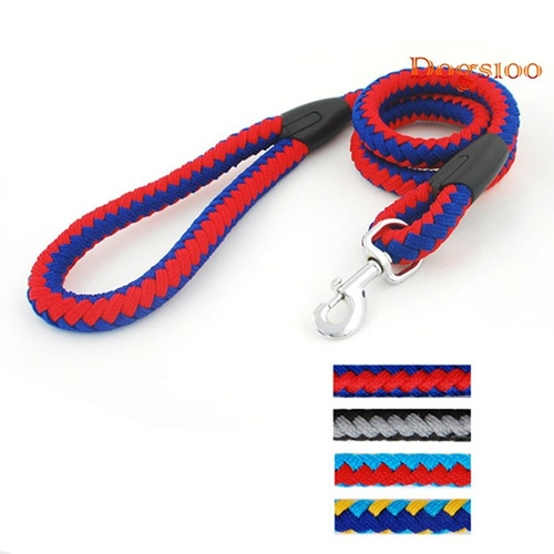 4 Ft Braided Rope Training Walking Dog Pet Leash