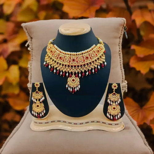 GREEN Premium Jadau Aad For Women