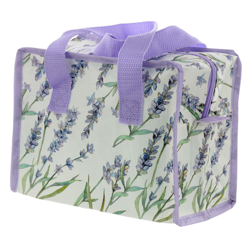 Lavender Fields Zip Up Recycled Plastic Reusable Lunch Bag