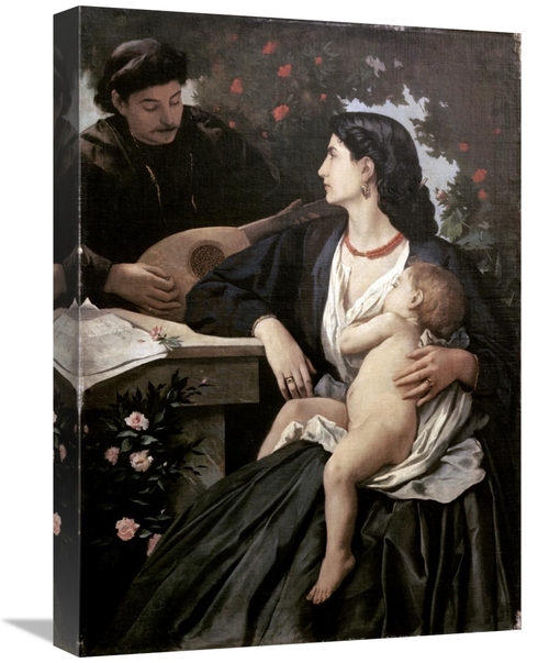 Global Gallery GCS-277547-22-142 22 in. Mandolin Player Art Print - An