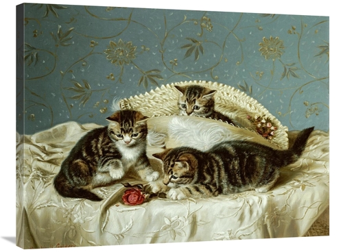 Global Gallery GCS-266105-36-142 36 in. Kittens Up to Mischief Art Pri