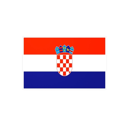 Autocollant Drapeau de la Croatie en plusieurs tailles