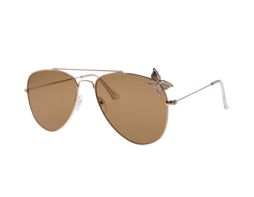 Devoted Metal Aviator Women's Sunglasses