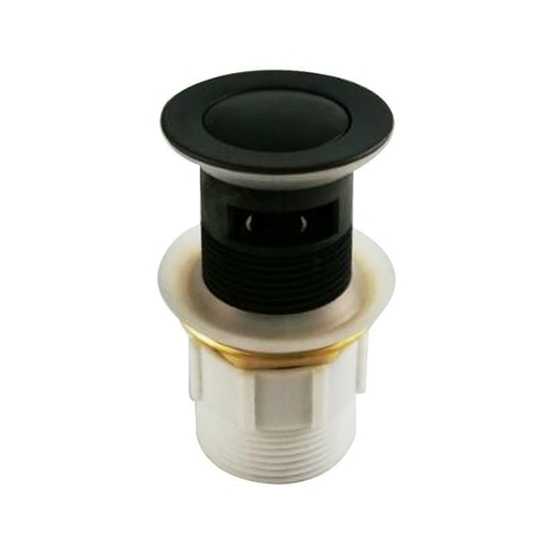 32/40mm Solid Brass Basin Pop-Up Waste with Overflow Matte Black