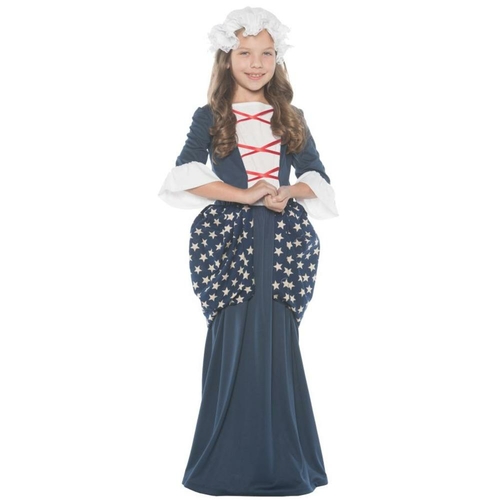 Morris UR25887MD Medium Betsy Ross Child Costume - Size 6-8