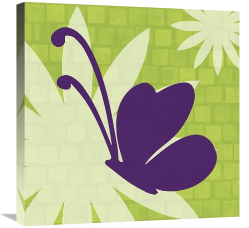 Global Gallery GCS-454898-2424-142 24 x 24 in. Bright Bugs - Butterfly