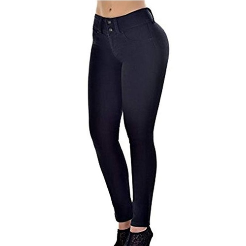  Womens Plus Size Casual Jeans Skinny Trendy