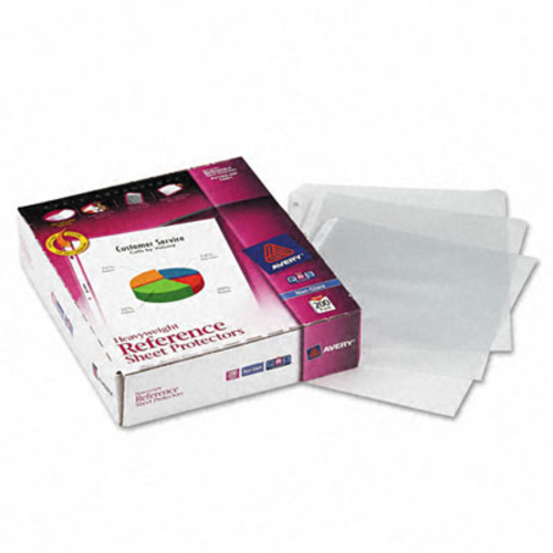 Avery 74401 Top-Load Poly Sheet Protectors  Super Heavy  Letter  Non-G
