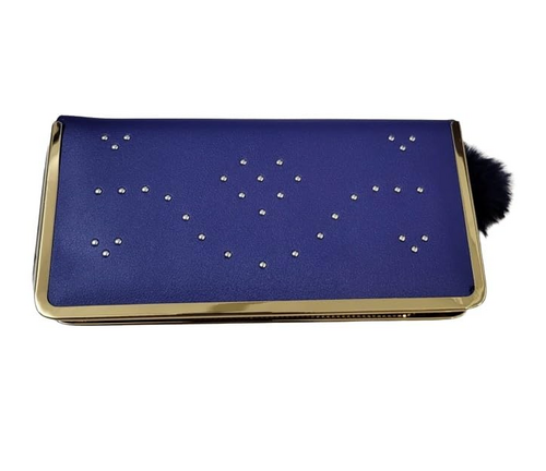 Women Clutches PU Leather, 1 Zipper for Coins Inside with 2 Pockets