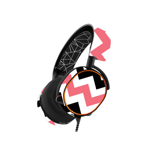 MightySkins SSAR5-Black Pink Chevron Skin for Steelseries Arctis 5 Gam