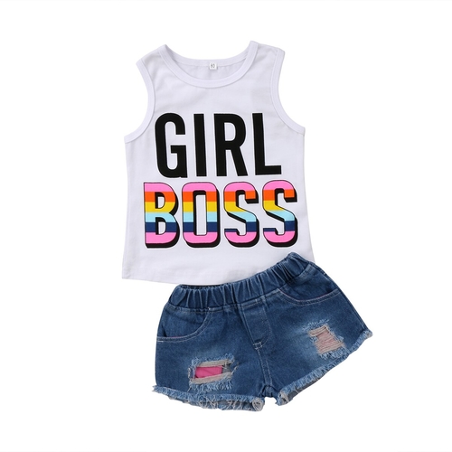 Girl Boss Stylish Cool Kid Baby Girl Cotton
