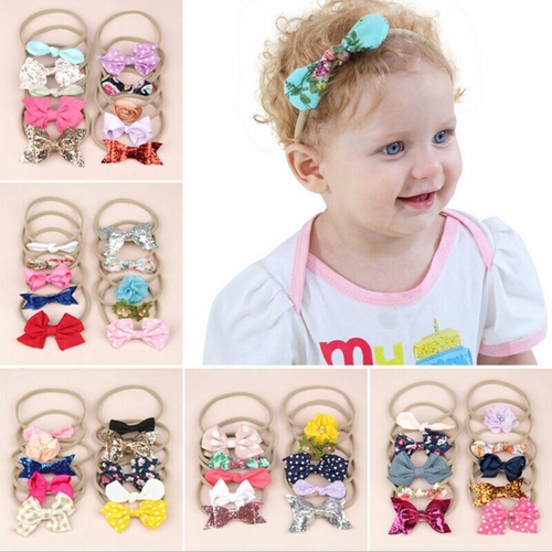 10pcs/Sets Infant Kids Baby Girls Women Elastic