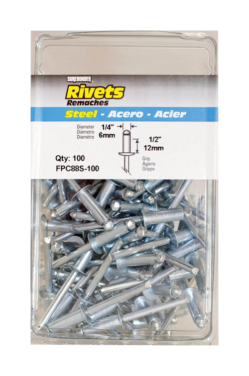 FPC FPC88S-100 0.25 x 0.5 in. Rivets Surebonder Long - 100 Pack