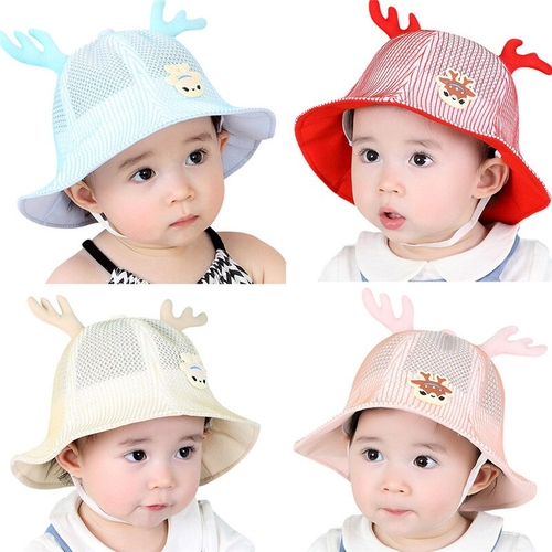 New Toddlers Baby Girls Hat Kids Cartoon Deerhorn