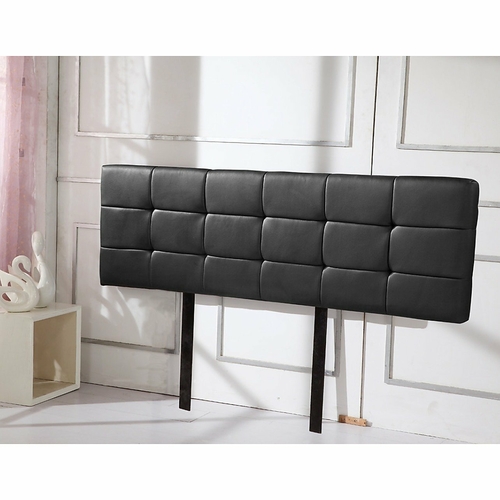 King PU Leather Bed Deluxe Headboard Bedhead - Black