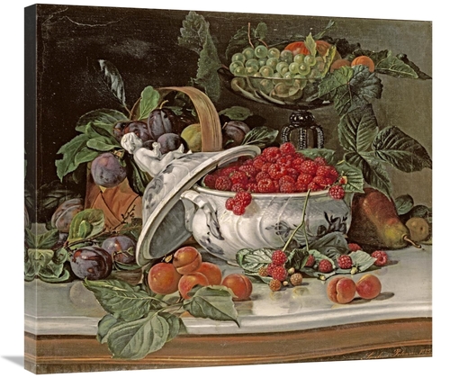 Global Gallery GCS-268375-30-142 30 in. Plums, Grapes & Raspberrie