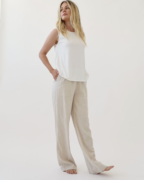 Matte Bamboo Linen Pants