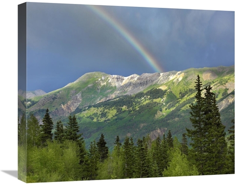 Global Gallery GCS-396074-22-142 22 in. Rainbow Over Brown Mountain&#4