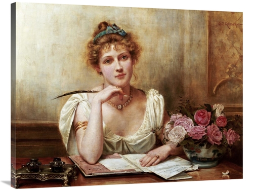 Global Gallery GCS-268191-40-142 40 in. The Letter Art Print - George 