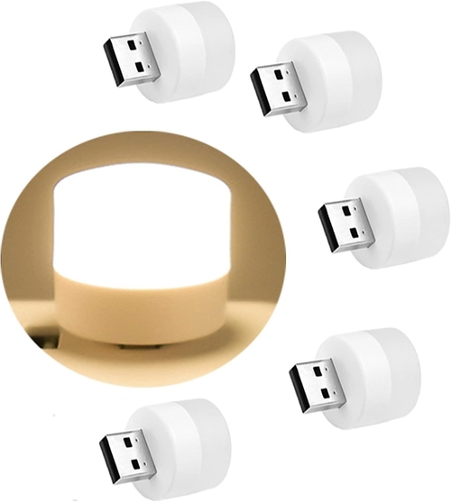 KAELAN 5pcs USB Night Light, USB LED Light, Energy-Saving Light