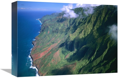 Global Gallery GCS-396524-1216-142 12 x 16 in. Rugged Cliffs Along Na 