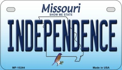 Smart Blonde MP-10244 7 x 4 in. Independence Missouri Novelty Metal Mo