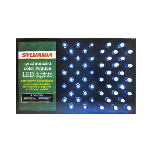 Sylvania 9488537 M5 Synchronized Color Twinkle LED Light Display  Blue