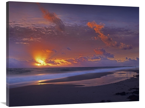 Global Gallery GCS-396015-3040-142 30 x 40 in. Mcarthur Beach at Sunri