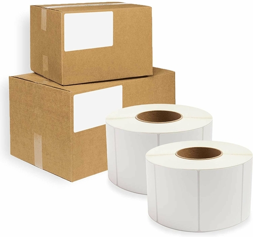 4000 Pack Direct Thermal Labels 4" x 6" Freezer Grade Green 3 Core.