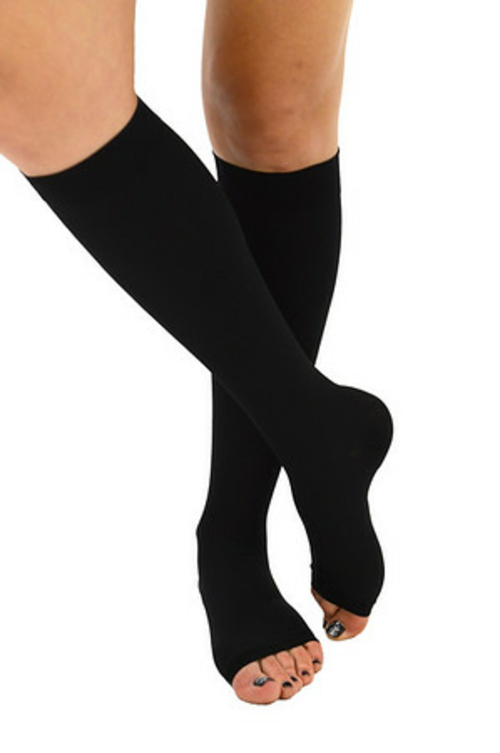 Main Ita-Med I H-304 O M BL 25-35 mmHg Compression Open Toe Knee Highs, image