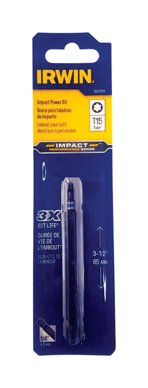 Irwin 2794527 T15 x 3.5 in. Impact Performance Series Torx