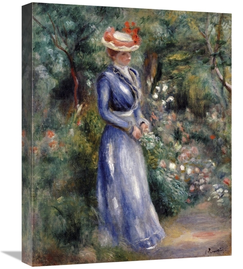 Global Gallery GCS-267101-22-142 22 in. Woman in a Blue Dress Art Prin