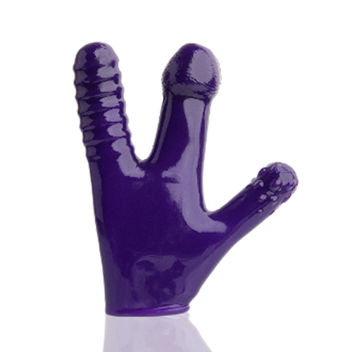 Claw Textured Glove - Eggplant