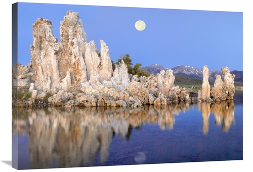 Global Gallery GCS-397220-36-142 36 in. Full Moon Over Mono Lake, 