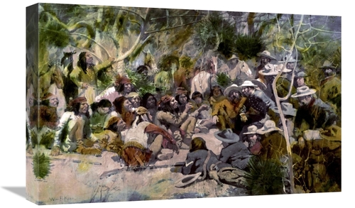 Global Gallery GCS-278110-22-142 22 in. Crooks Conference with Geronim