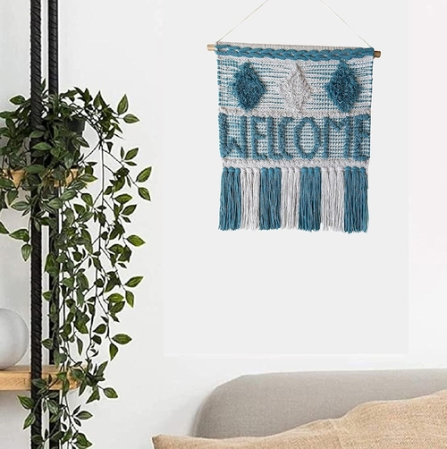 Pack of 1 Handmade Wall Hanging Macrame Bohemian Nordic Woven Decor