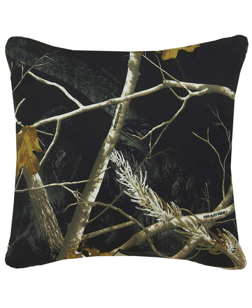 RealTree - All Purpose Black Camo - Modern Filled Square Pillow