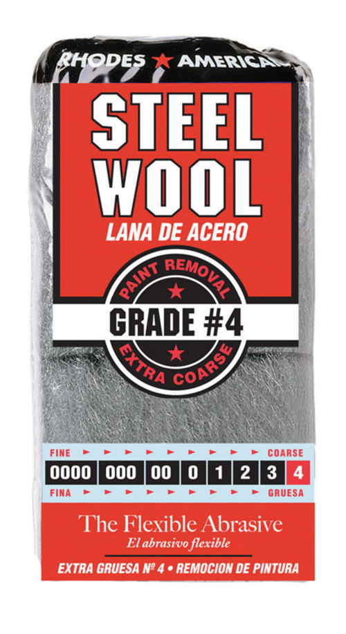 Homax 1400068 Number 4 Steel Wool Pads - Pack of 12