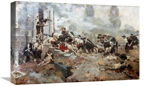 Global Gallery GCS-279501-22-142 22 in. Attack Upon the Chew House Art