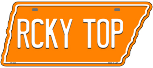 Smart Blonde TN-053 5.5 x 12 in. Rcky Top Novelty Metal Tennessee Lice