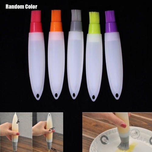 Silicone Oil Bottle with Brush Heat Resisting Oil