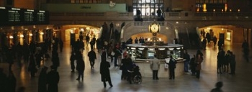 High angle view of a group of people in a station  Grand Central Stati