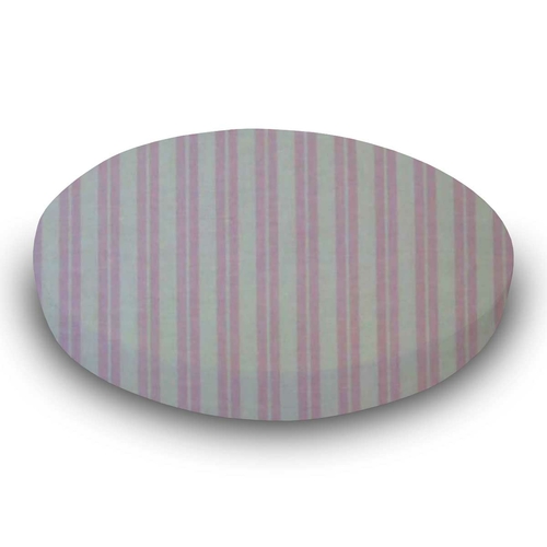 Main SheetWorld Fitted Round Crib Sheet - 100% Cotton Woven - Pink Dual image